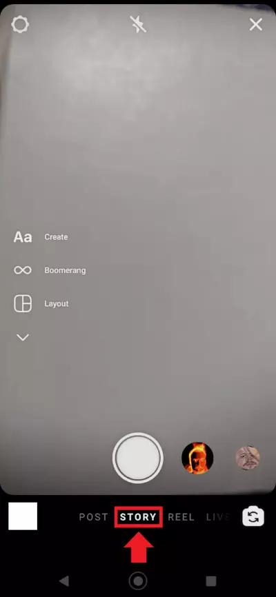 Image: Fonction Story d’Instagram dans l’application
