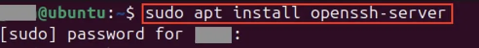 Image: Capture d’écran de l’installation d’OpenSSH dans le terminal