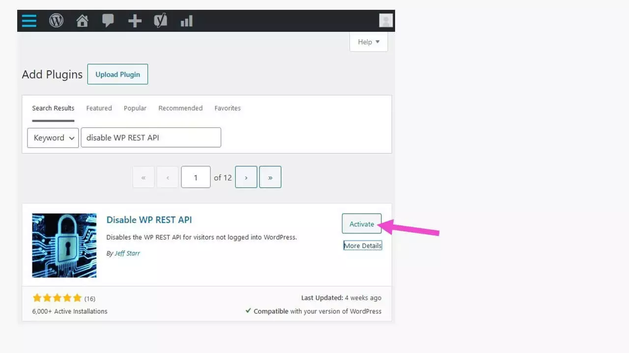 Image: API REST de WordPress : bloquer l’accès aux données 