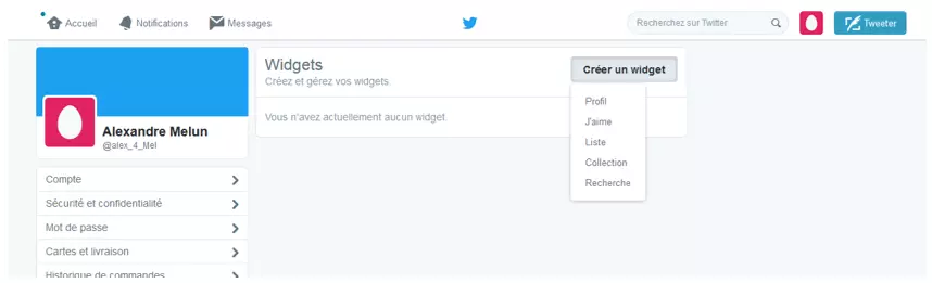 Image: Configurateur de widgets