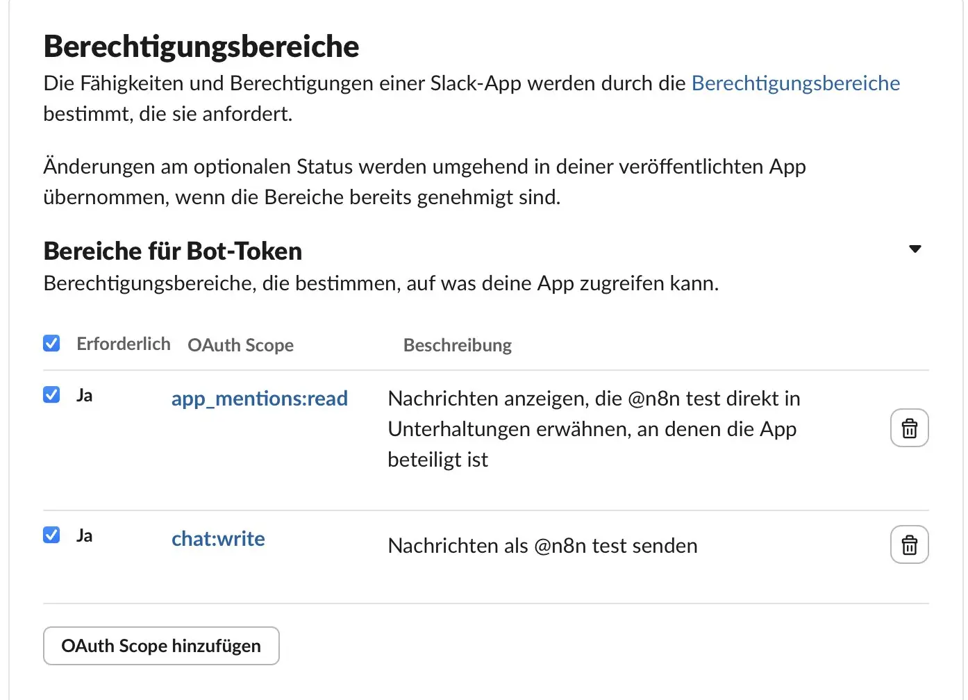 Slack : définir les autorisations Image: Slack : définir les autorisations