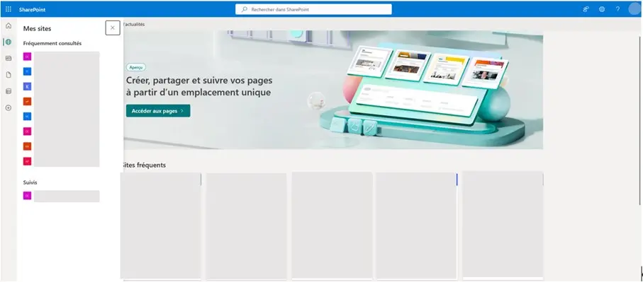 Image: Capture d’écran de SharePoint