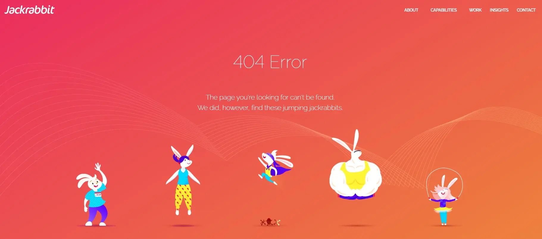 Page d’erreur 404 de Jackrabbit Design Image: Page d’erreur 404 de Jackrabbit Design