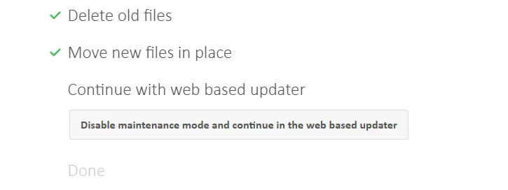 L’Updater pendant la mise à jour Image: L’Updater pendant la mise à jour