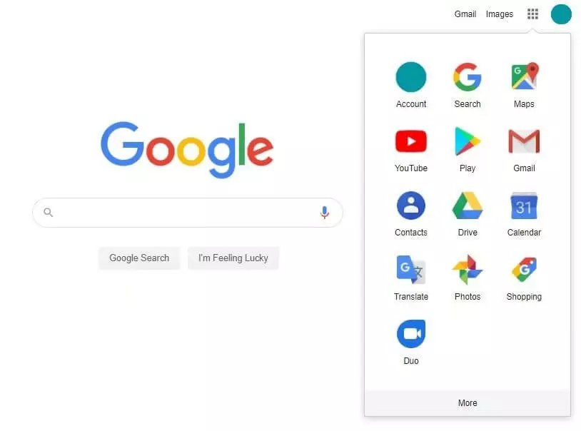Image: Aperçu des fonctionnalités de Google
