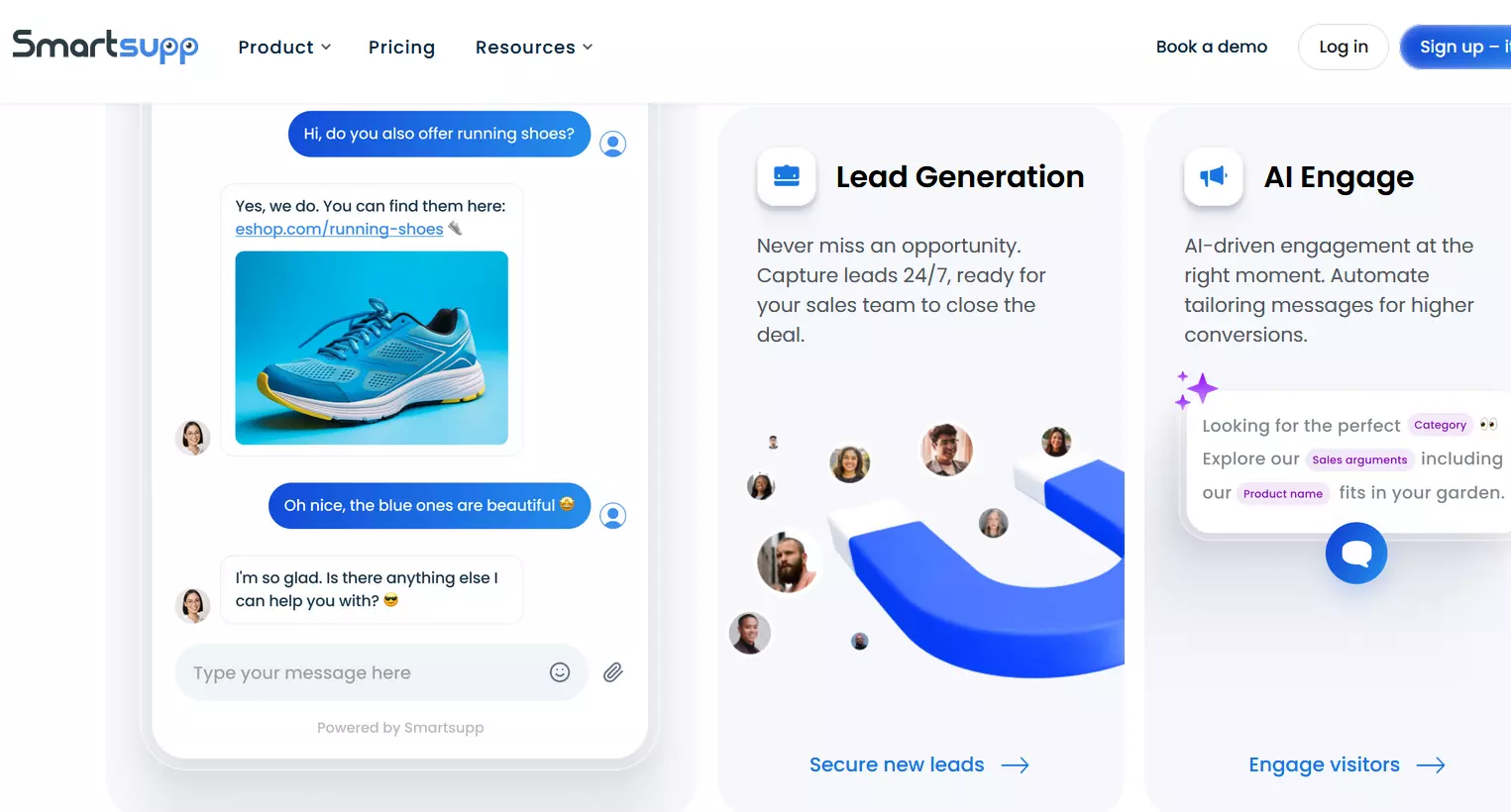 Capture d’écran du site Web de Smartsupp Image: Capture d’écran du site Web de Smartsupp