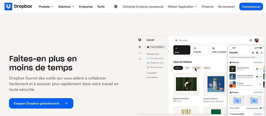 Partager de gros fichiers avec Dropbox Image: Partager de gros fichiers avec Dropbox