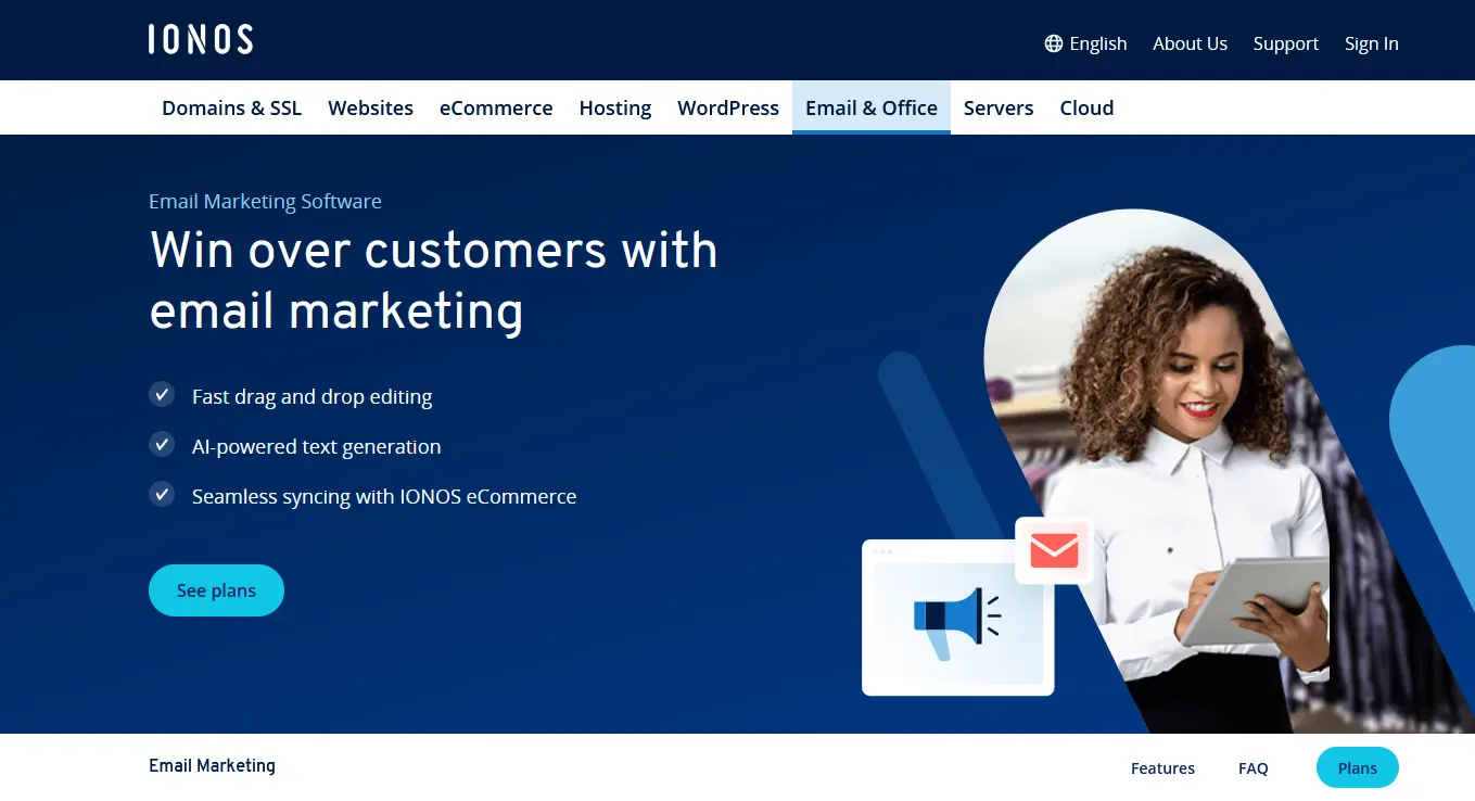Image: La solution d’emailing de IONOS