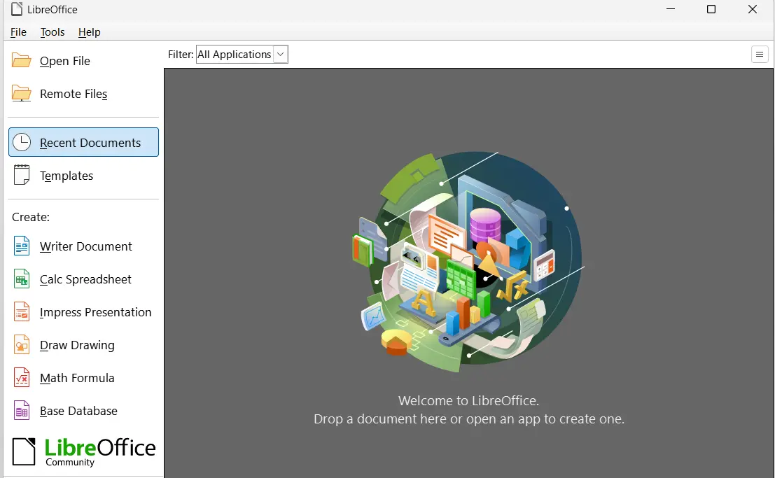 Capture d’écran de LibreOffice Image: Capture d’écran de LibreOffice