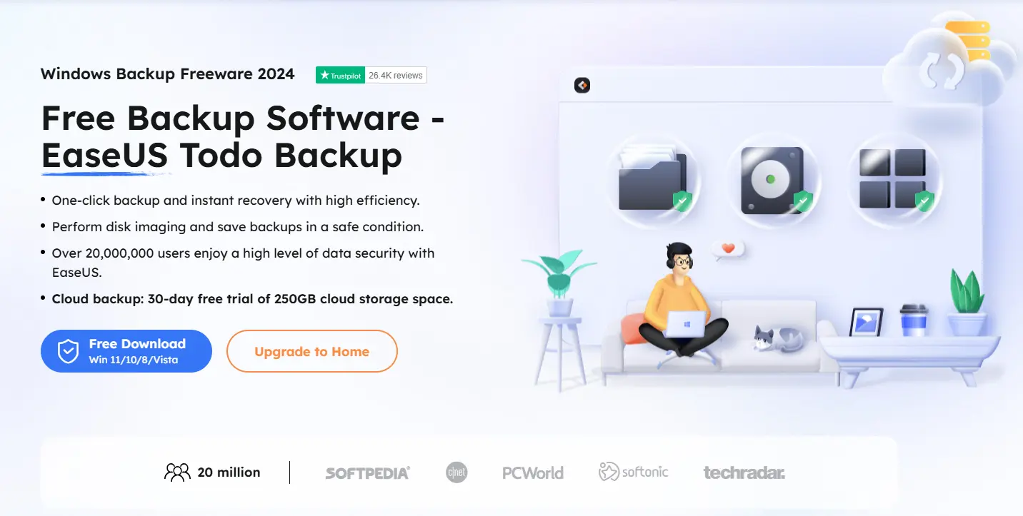EaseUS Todo Backup Free Website Image: EaseUS Todo Backup Free Website