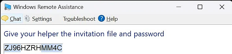 Image: Génération d’un mot de passe à usage unique par Windows