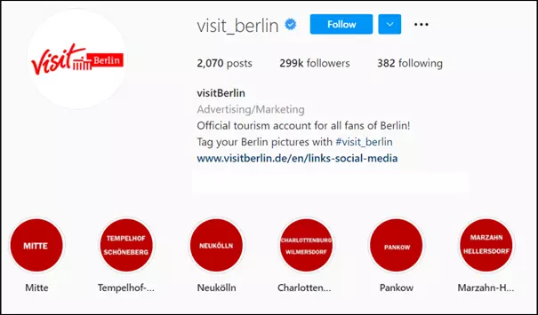 Image: Bio Instagram de Visit Berlin