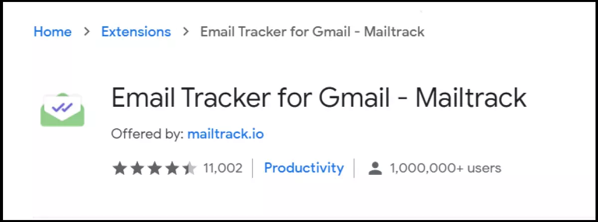 Image: Mailtrack offre des accusés de réception et suit les activités des emails envoyés