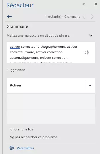 Corriger les fautes grammaticales