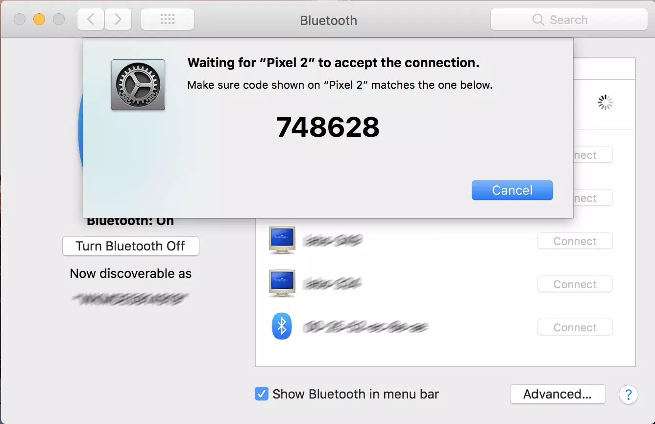 Image: Jumelage Bluetooth sous macOS