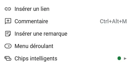 Modifier la liste déroulante de Google Sheets avec un clic droit Image: Modifier la liste déroulante de Google Sheets avec un clic droit