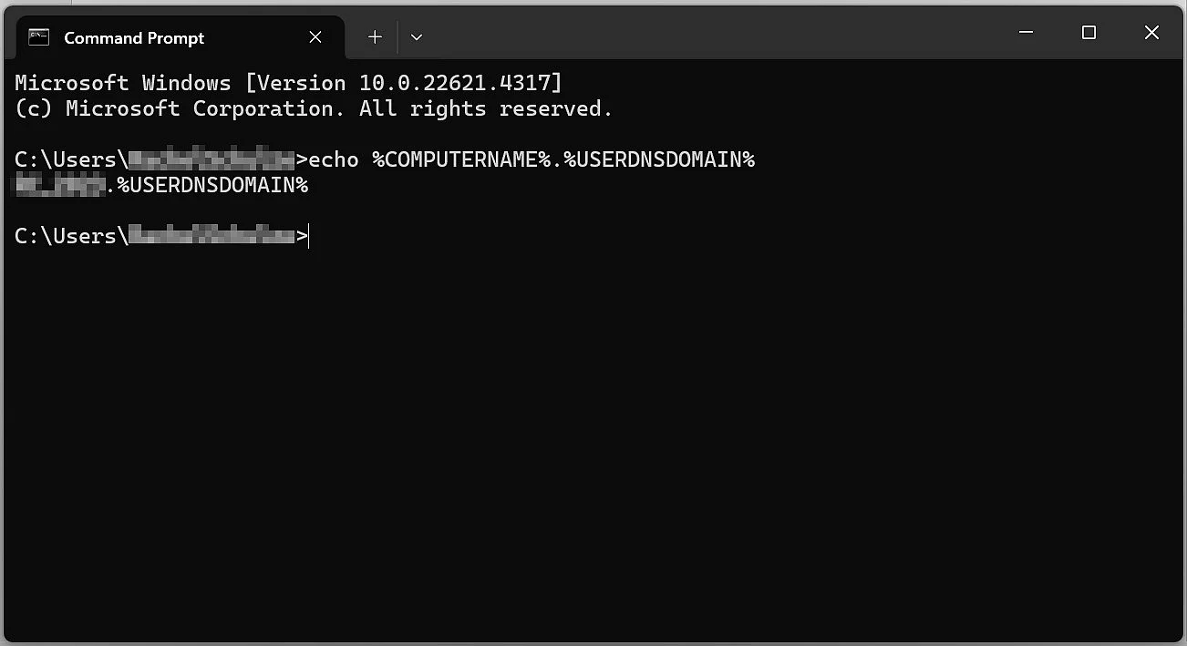 Image: Show FQDN in Windows command line