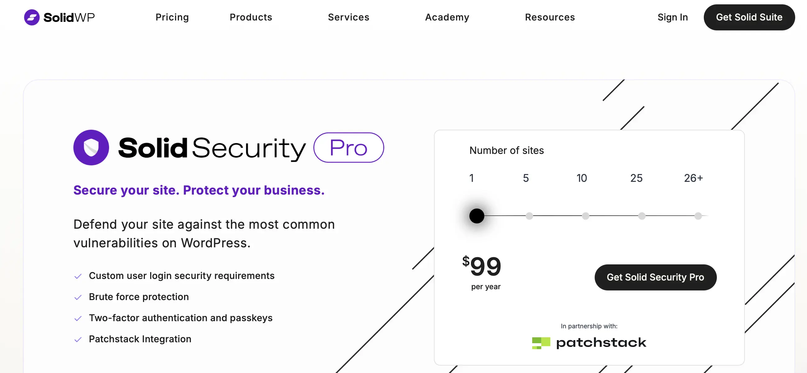 Image: Site Internet de Solid Security Pro