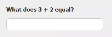 Image: Captcha mathématique