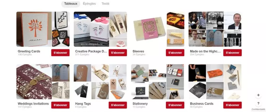 Site Internet de Pinterest