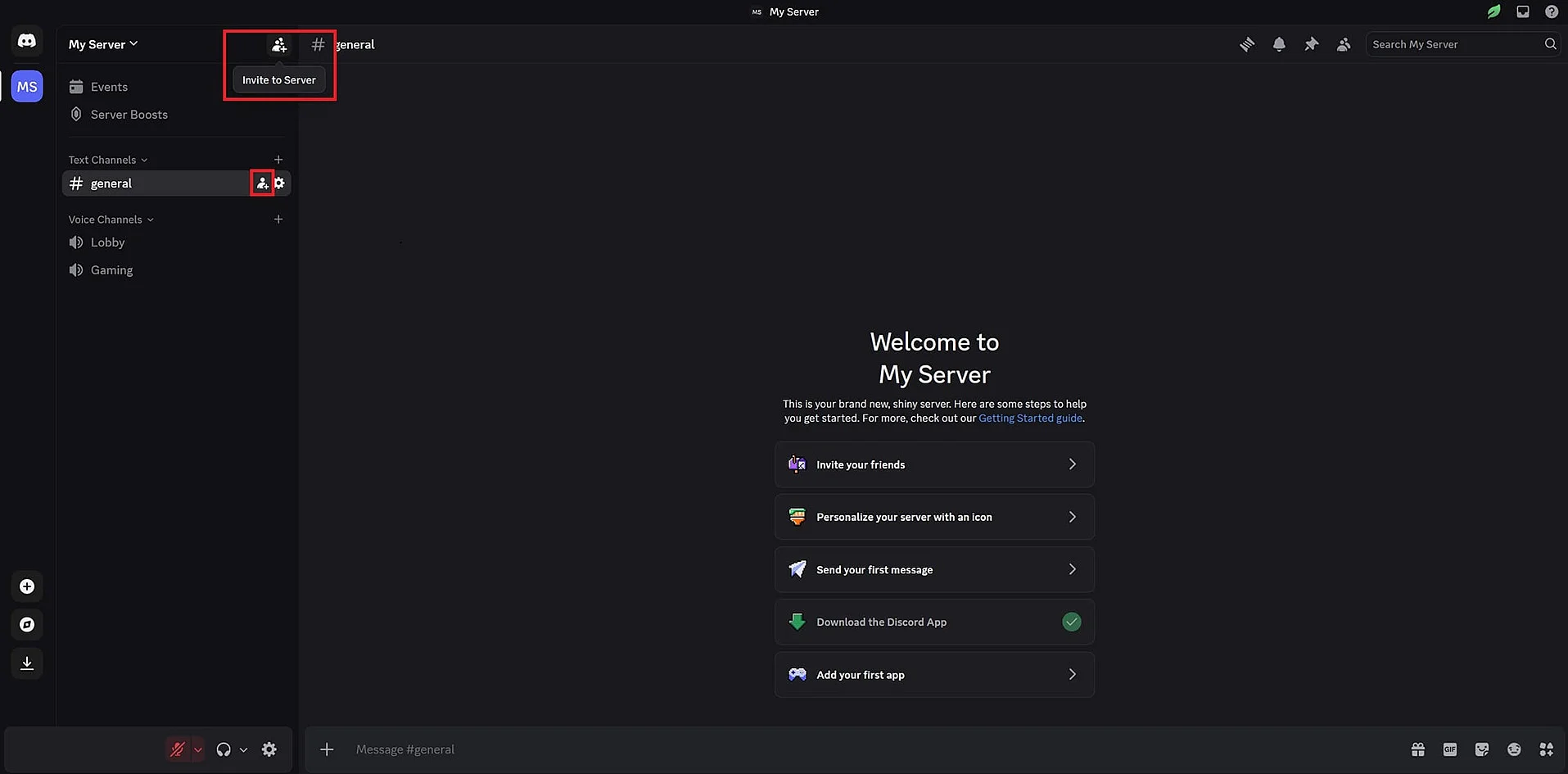 Image: Invite users to your Discord server