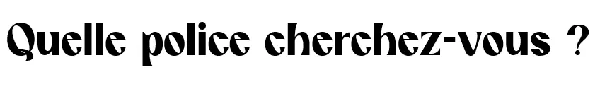 Exemple de police à reconnaître Image: Exemple de police à reconnaître