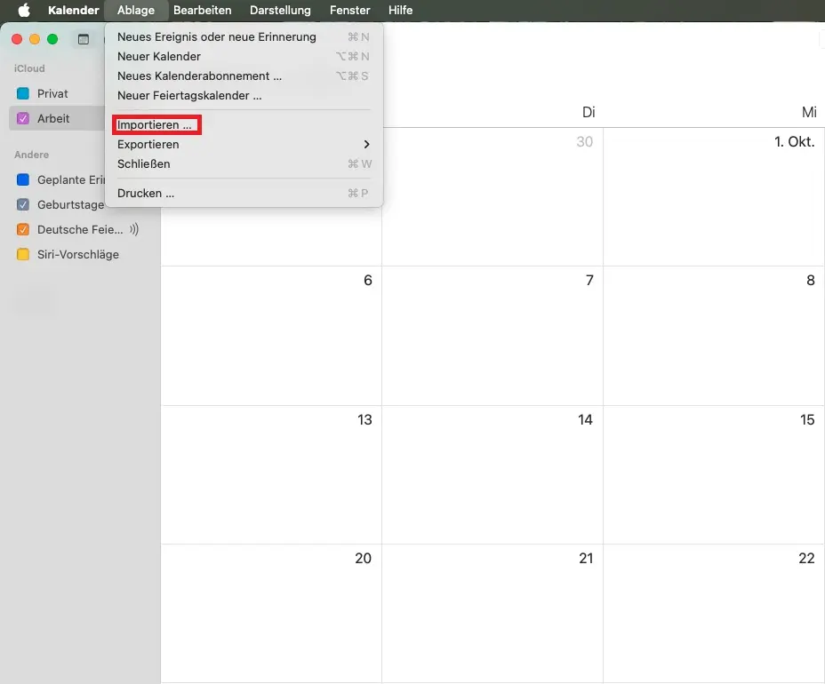 Import ICS file into Apple Calendar Image: Import ICS file into Apple Calendar