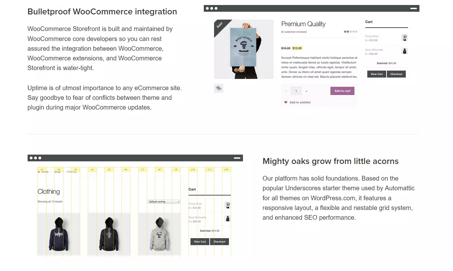 Image: Page d’accueil de WooCommerce