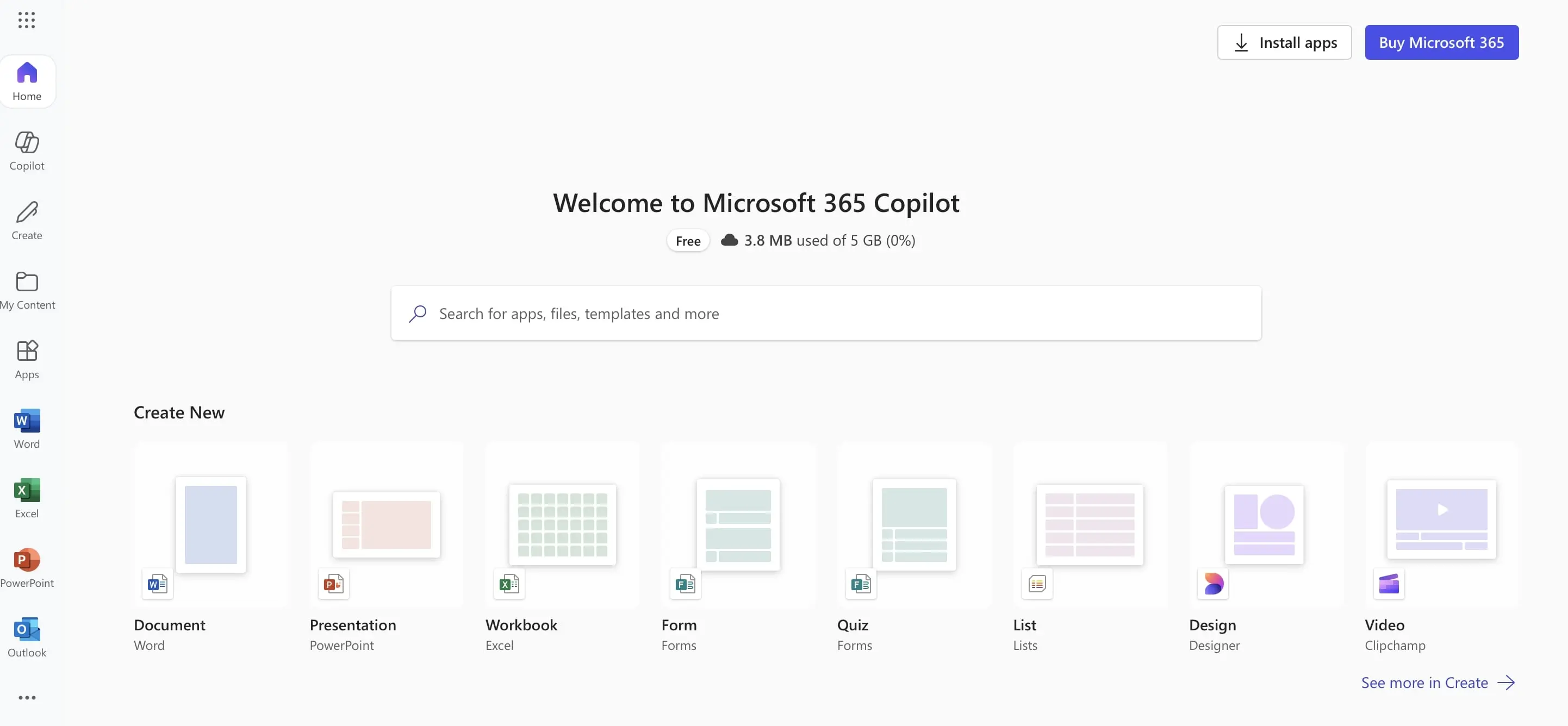 Capture d’écran de Microsoft 365 Online Image: Capture d’écran de Microsoft 365 Online