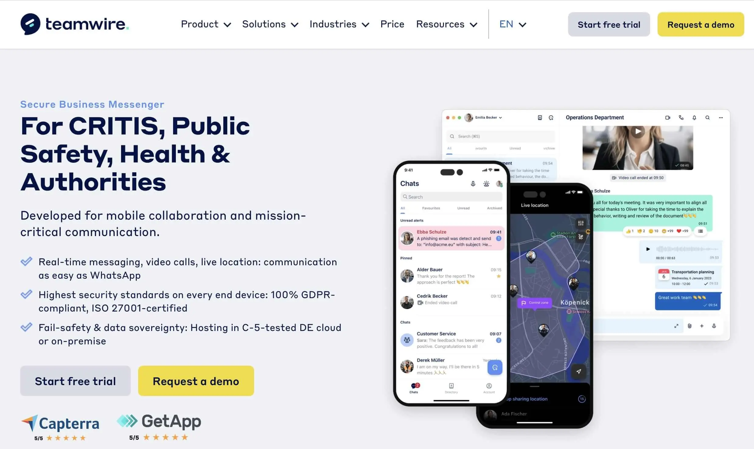 Capture d’écran du site Web de Teamwire Image: Capture d’écran du site Web de Teamwire