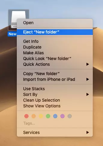 Menu contextuel du fichier image
