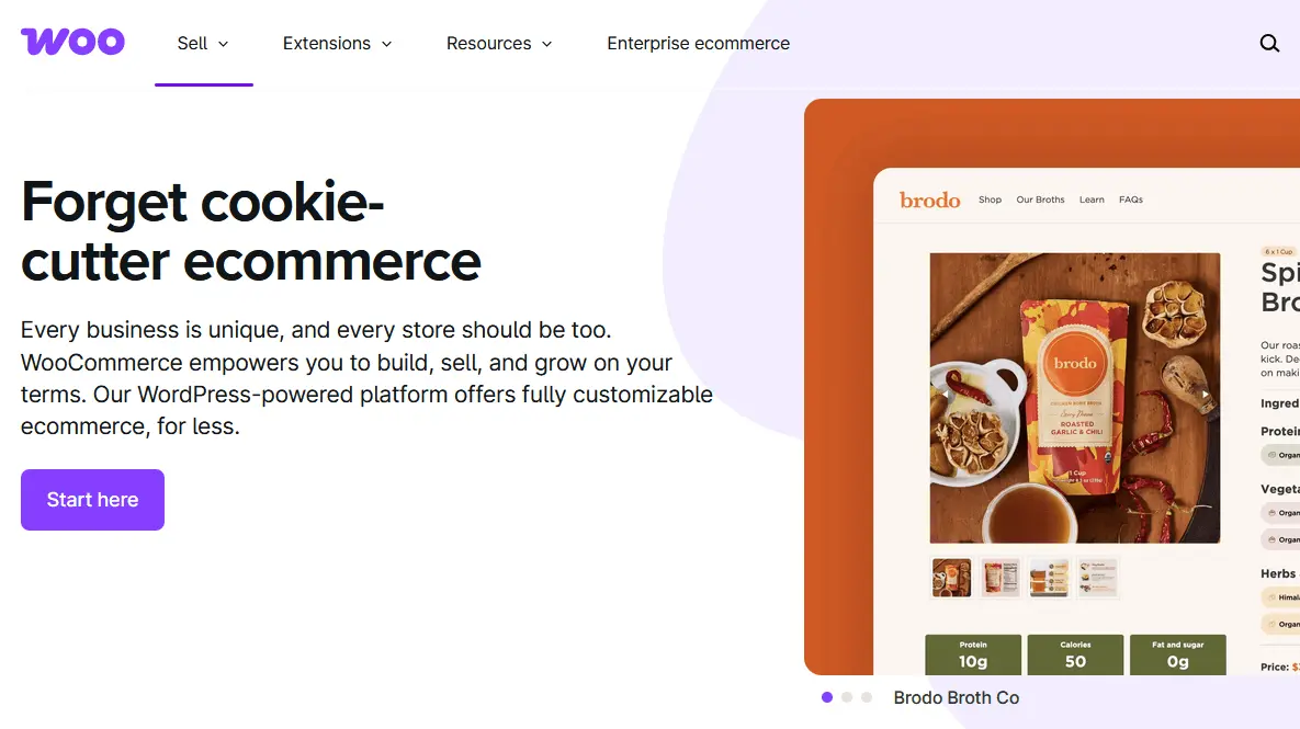 Capture d’écran du site Web de WooCommerce Image: Capture d’écran du site Web de WooCommerce