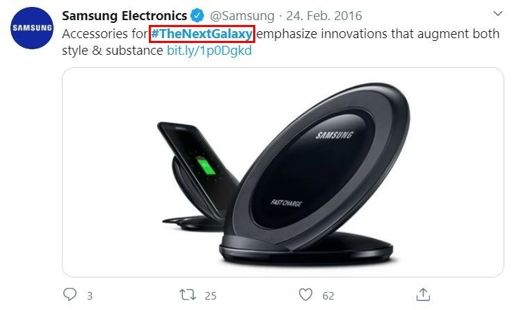Image: Hashtags en marketing : Samsung Electronics auf Twitter