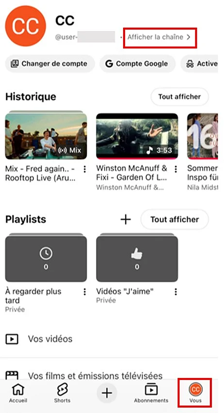 Icône de profil dans la barre de menu Image: Icône de profil dans la barre de menu