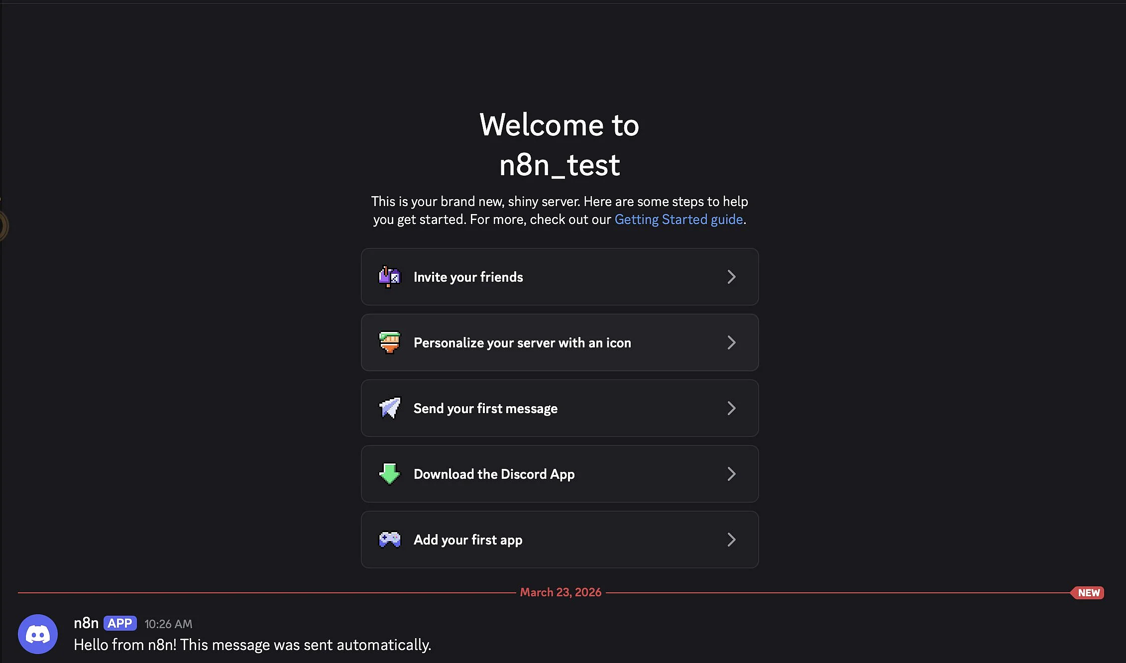 Message de n8n dans Discord Image: Message de n8n dans Discord