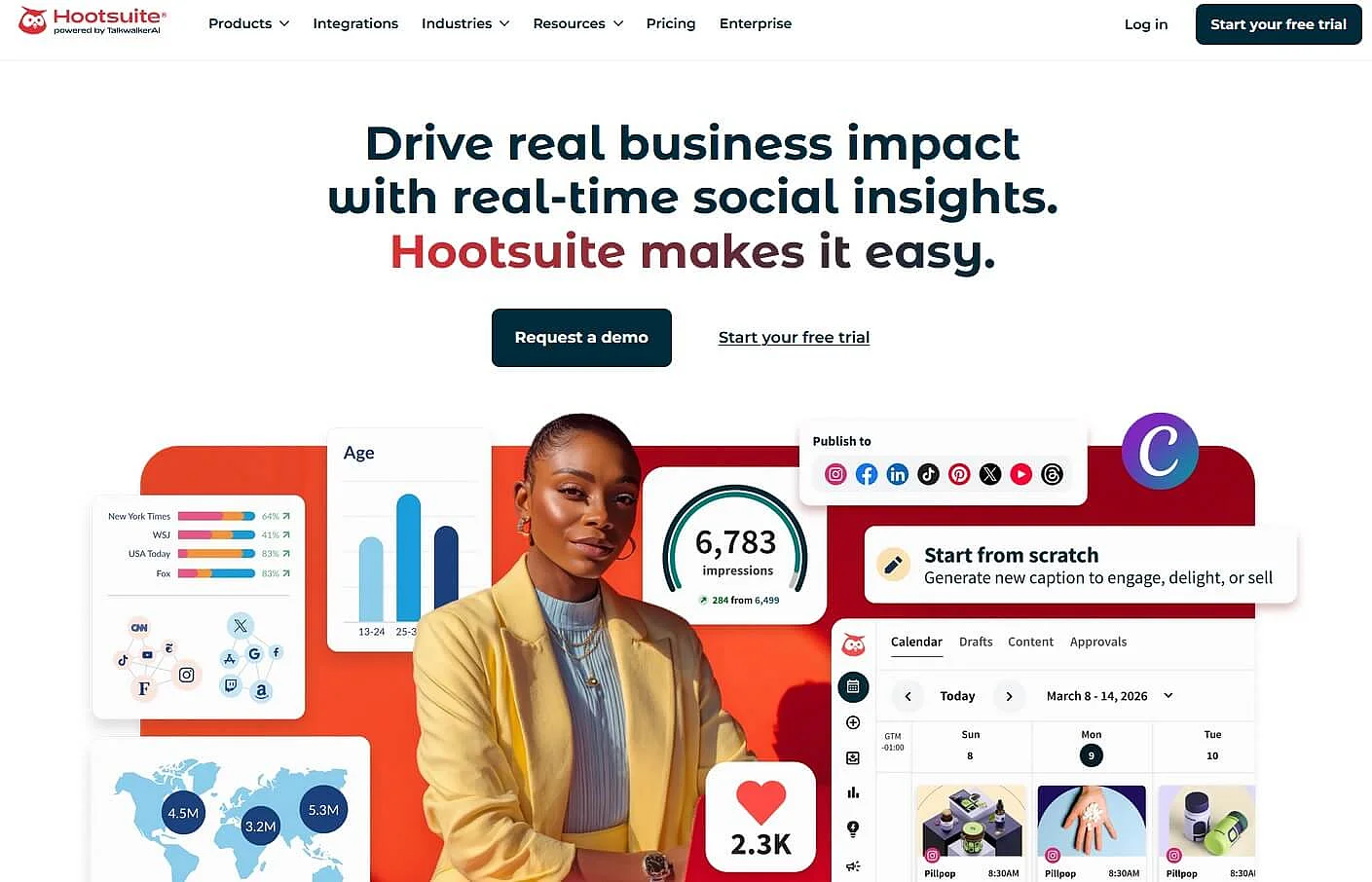 Site Web de Hootsuite Image: Site Web de Hootsuite