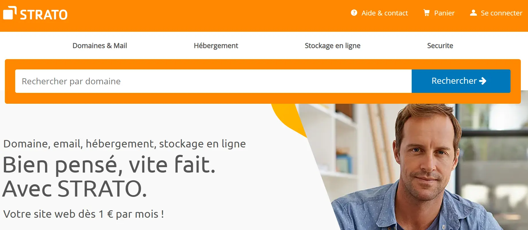 Page d’accueil du créateur de sites Web STRATO Image: Page d’accueil du créateur de sites Web STRATO