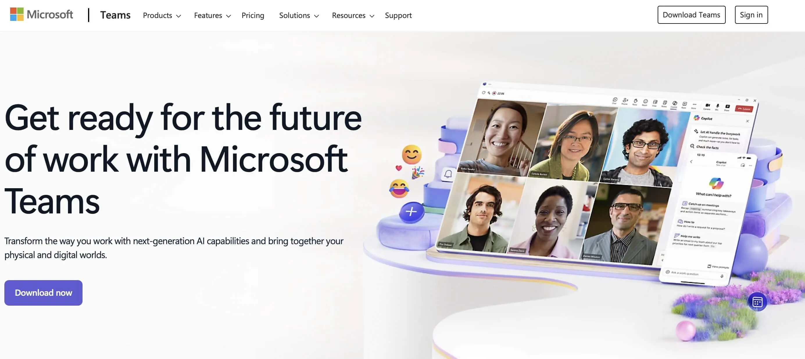 Capture d’écran du site Web de Microsoft Teams Image: Capture d’écran du site Web de Microsoft Teams