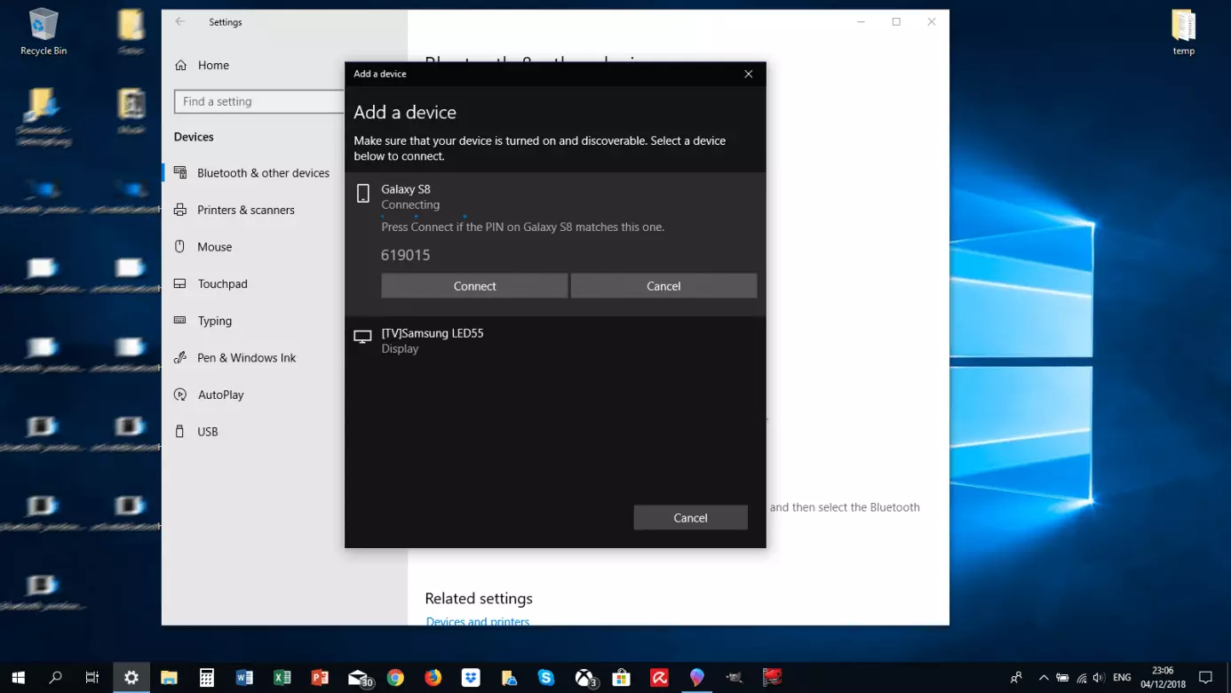 Image: Ajouter un appareil Bluetooth sous Windows 10