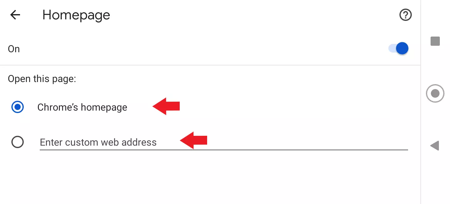 Image: Définissez l’une des pages d’accueil prédéfinies ou personnalisées de Google pour Chrome