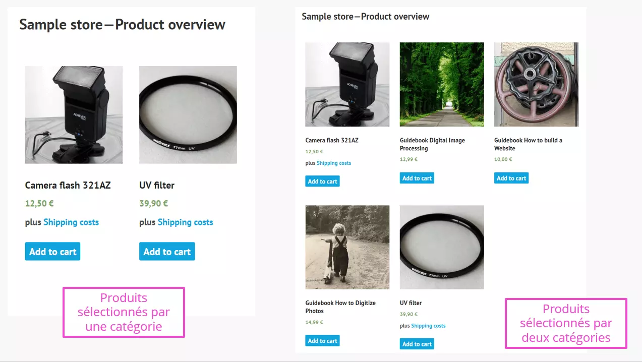 Image: Shortcodes WooCommerce : produits affichés à l’aide des catégories