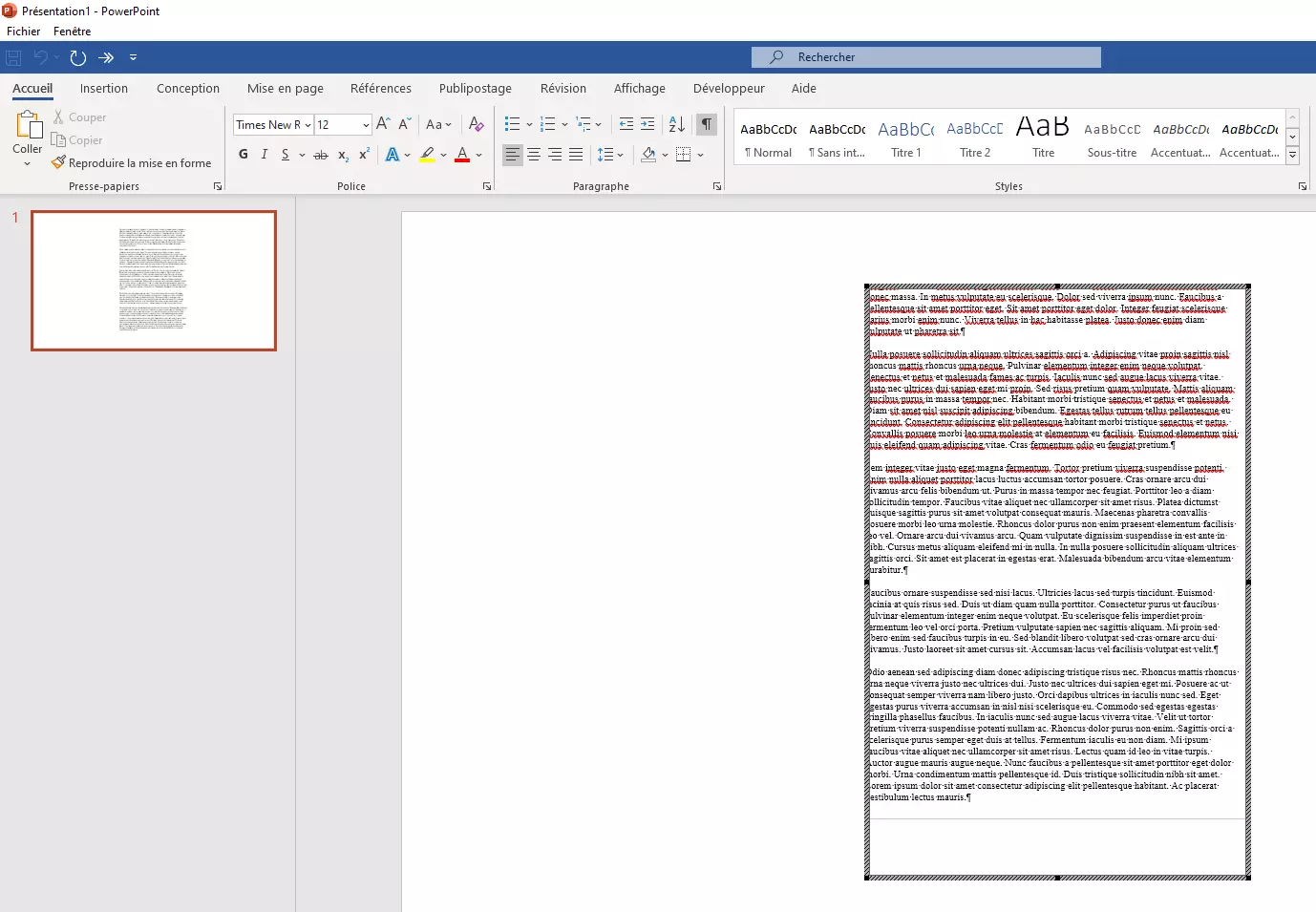 Image: Insérer un fichier Word dans PowerPoint : modifier l’objet