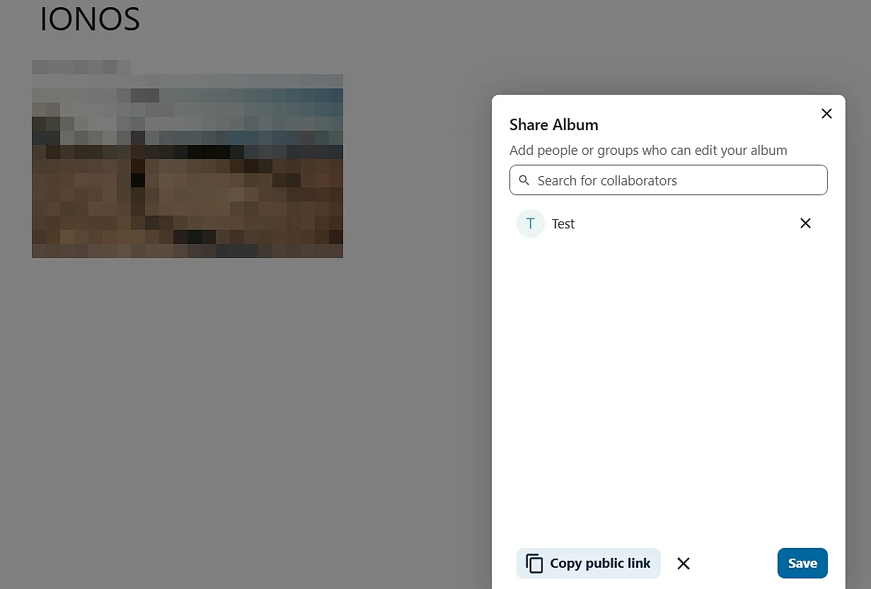 Image: Partager un album sur Nextcloud Memories