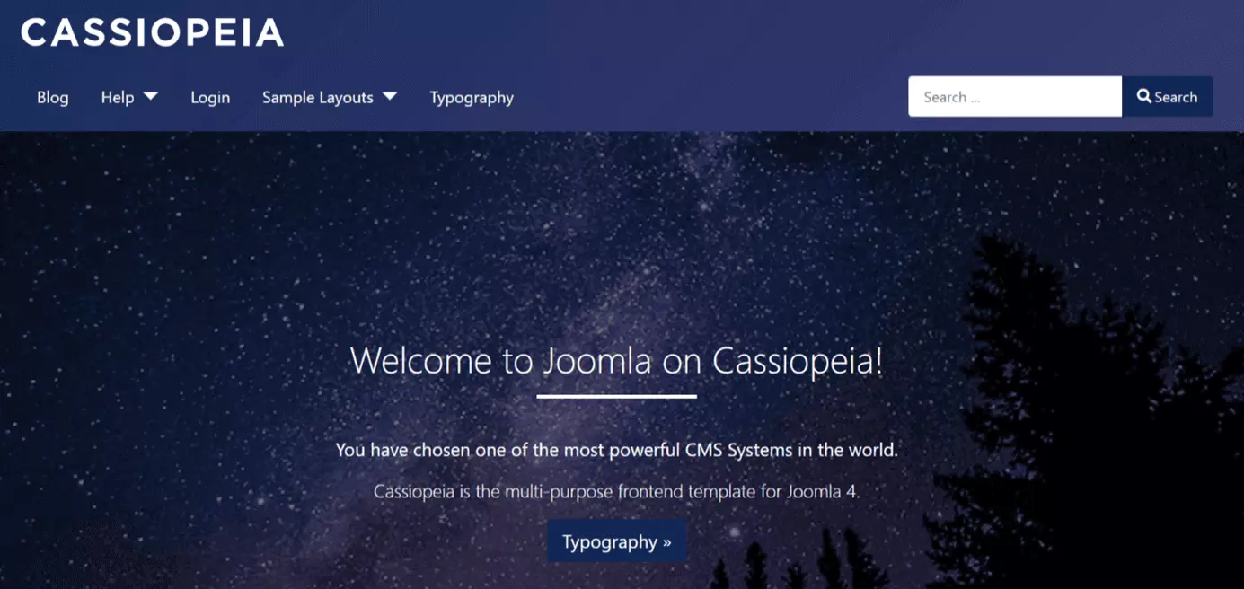 Image: Blog de démonstration Joomla en anglais