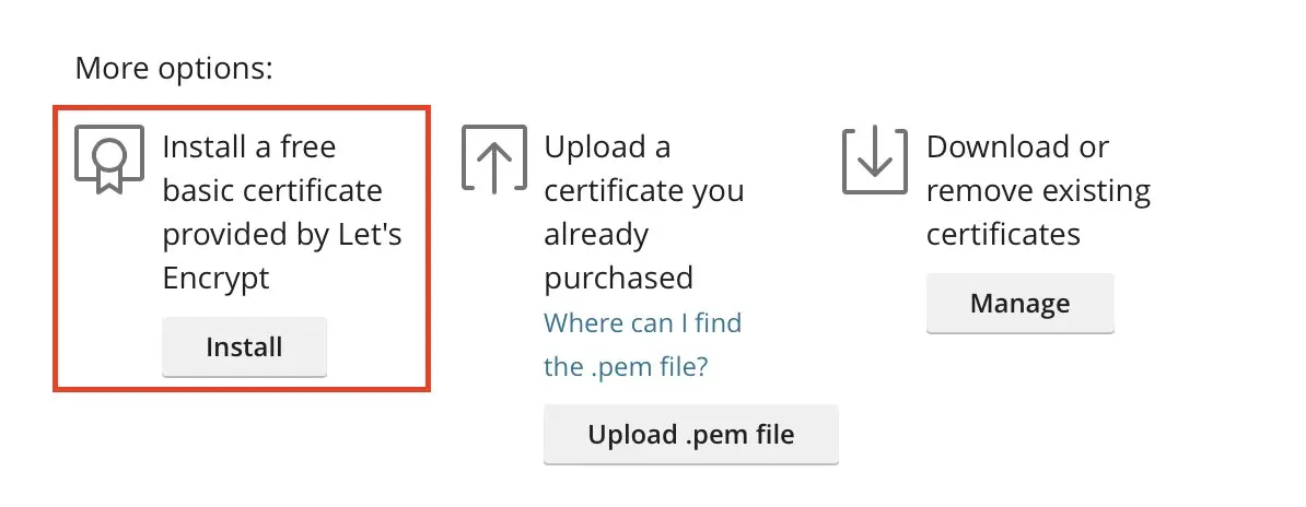 Plesk : Let’s Encrypt Image: Plesk : Let’s Encrypt