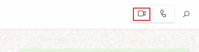 L’icône de la caméra pour la fonction vidéo de WhatsApp Image: L’icône de la caméra pour la fonction vidéo de WhatsApp