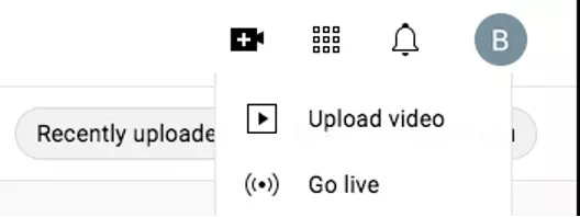 Image: L’icône de la caméra sur YouTube