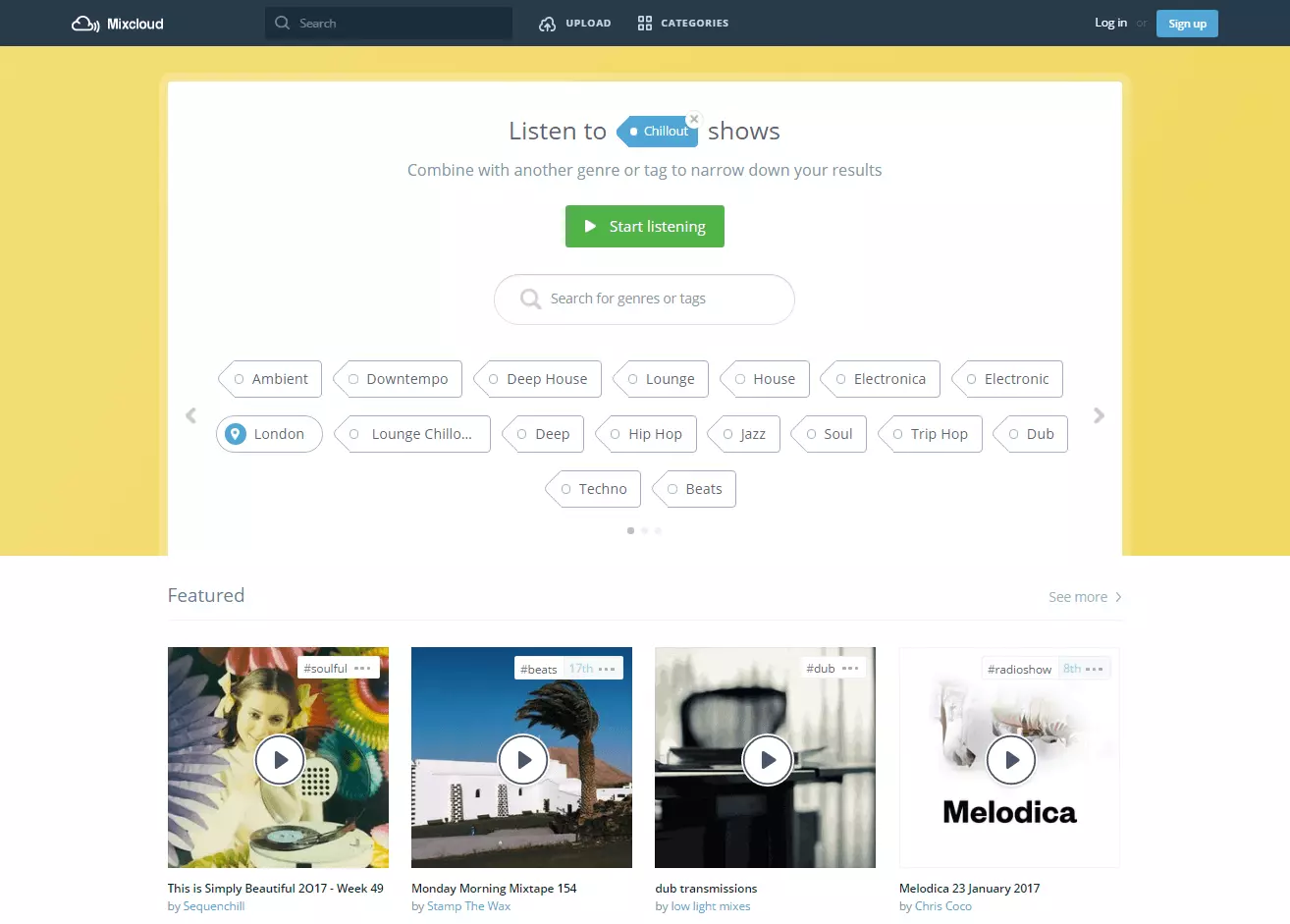 Image: Mixcloud Screenshot