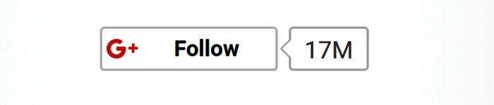 Le bouton Follow de Google+