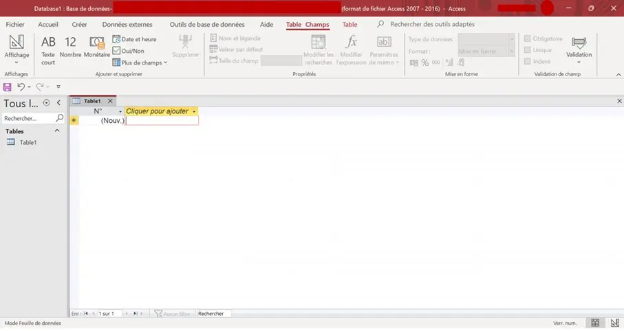 Image: Capture d’écran d’Access